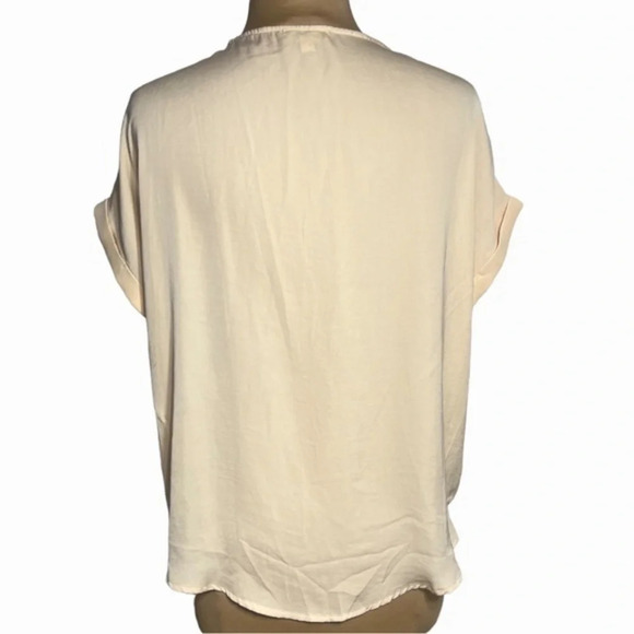 Entro floral embroidered boho cap sleeve top tie front size M - Picture 9 of 11